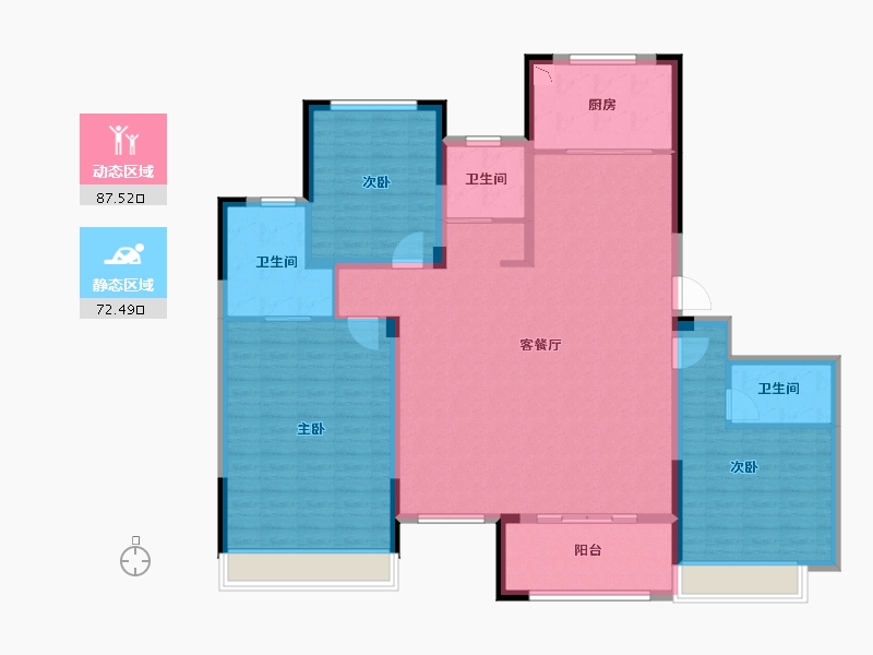 浙江省-湖州市-吴越嘉苑-145.99-户型库-动静分区