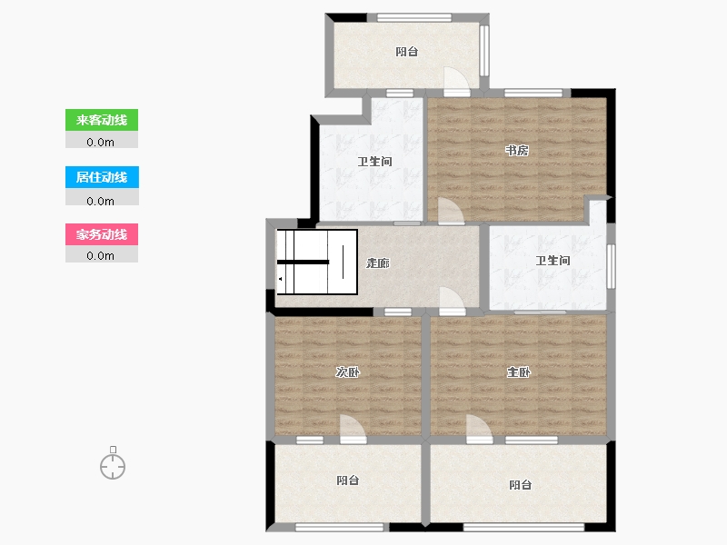 山东省-青岛市-龙湖西府原著-112.98-户型库-动静线