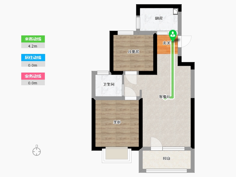 山东省-青岛市-世茂锦域-49.80-户型库-动静线