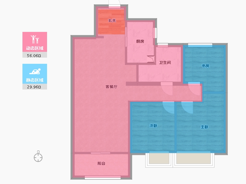 山东省-青岛市-中建锦绣天地-76.80-户型库-动静分区