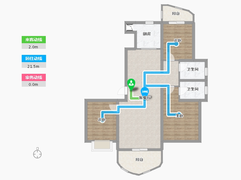 河南省-郑州市-瀚海思念城-96.73-户型库-动静线