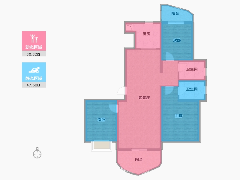 河南省-郑州市-瀚海思念城-96.73-户型库-动静分区