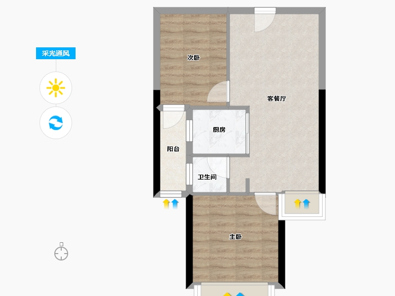 广东省-汕头市-南洋珠池路项目-47.23-户型库-采光通风