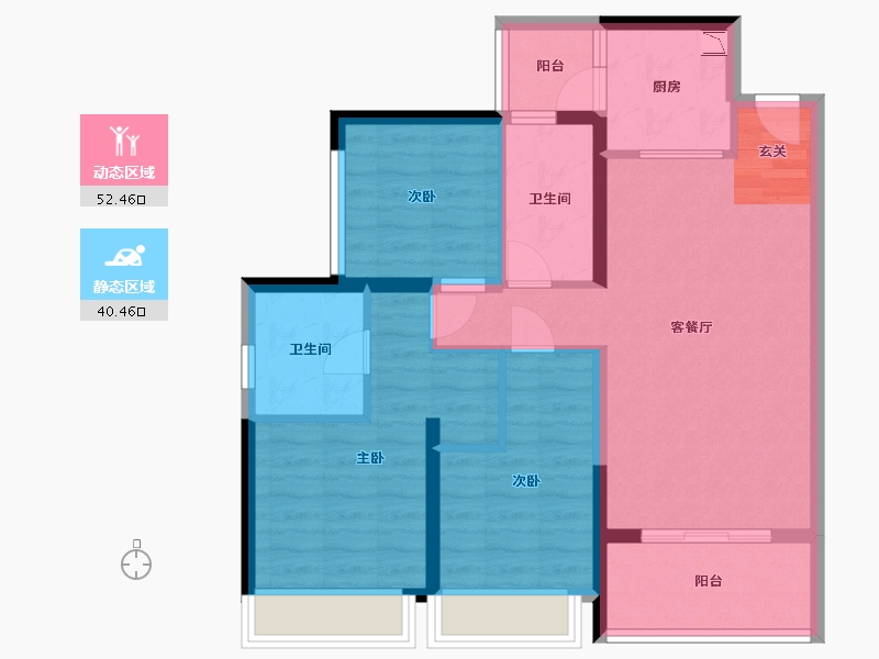 广东省-佛山市-电建地产・�吃冒氲�-82.36-户型库-动静分区