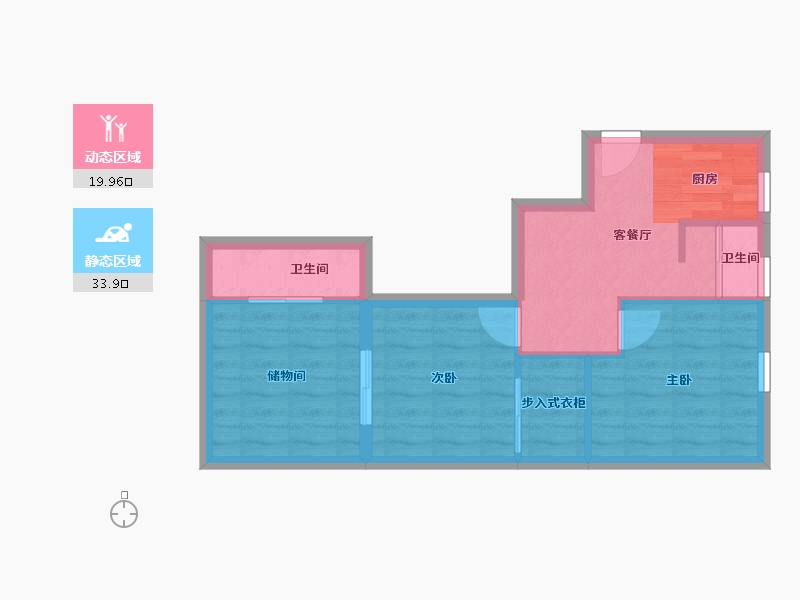 浙江省-杭州市-夕照新村-47.89-户型库-动静分区