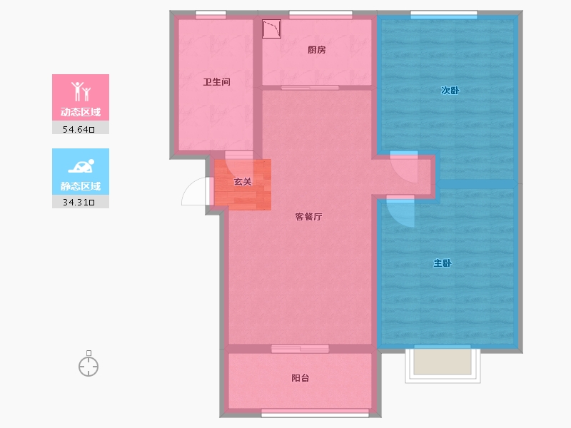 黑龙江省-哈尔滨市-会展城上城・星御-79.20-户型库-动静分区