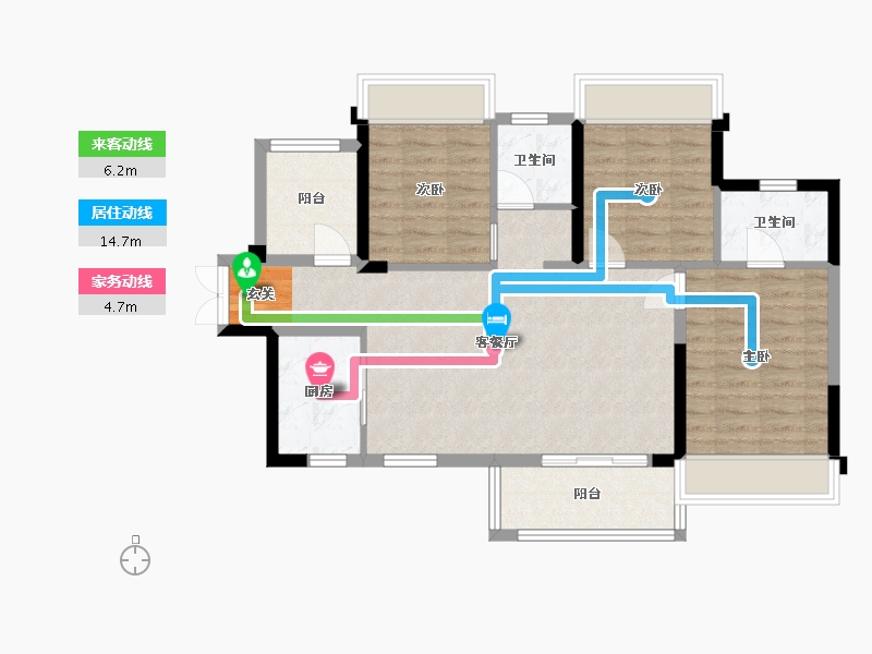 四川省-成都市-越秀亲爱里-82.52-户型库-动静线