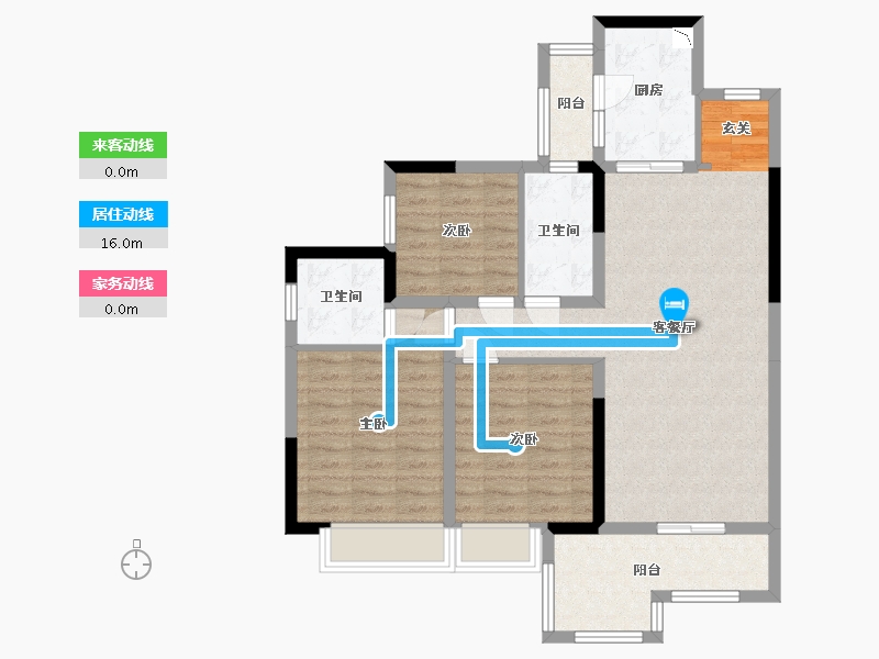 四川省-成都市-蓝光长岛城项目-92.06-户型库-动静线