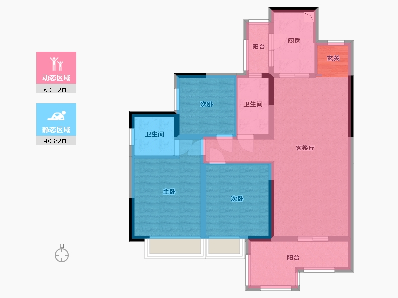 四川省-成都市-蓝光长岛城项目-92.06-户型库-动静分区