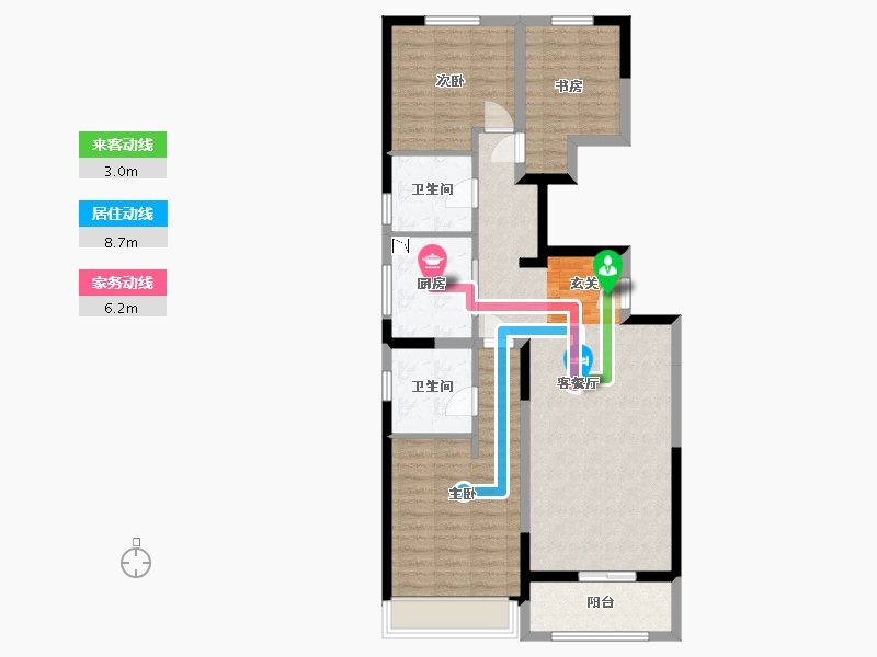 河北省-石家庄市-海亮德文郡-92.23-户型库-动静线