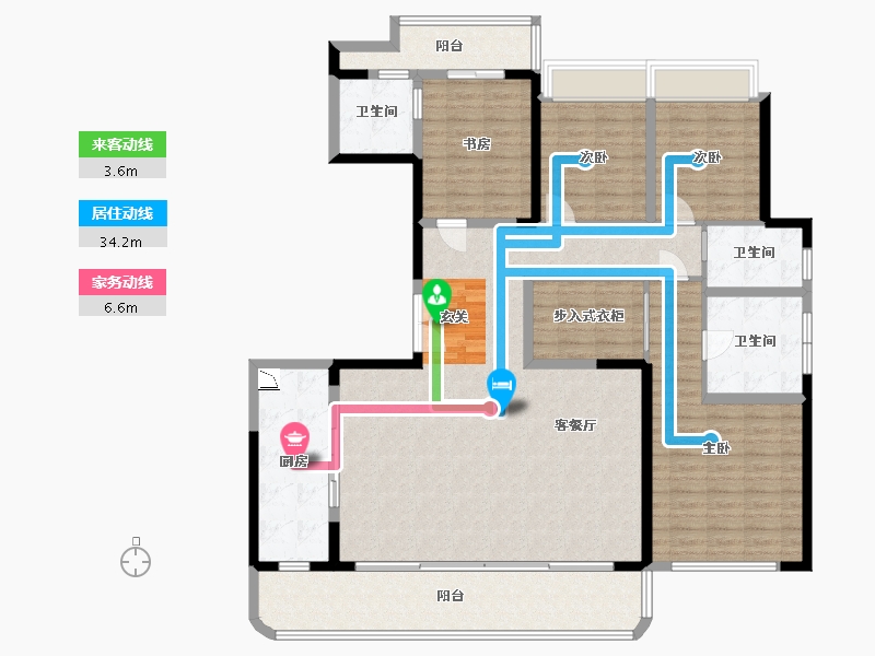 四川省-成都市-德商新希望・国宾锦麟天玺-158.75-户型库-动静线