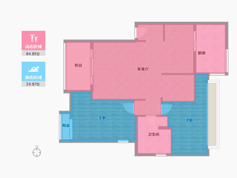 广东省-佛山市-万科四季花城-114.00-户型库-动静分区