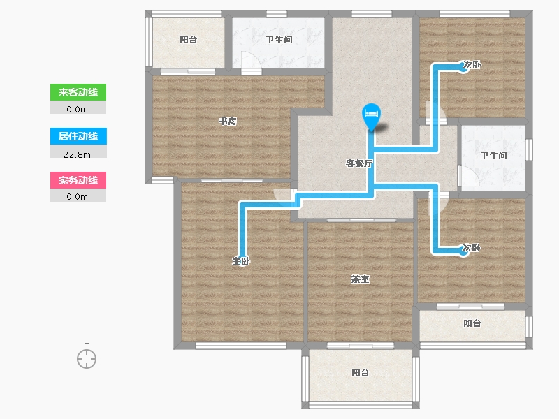 湖南省-郴州市-扬生大厦-138.00-户型库-动静线