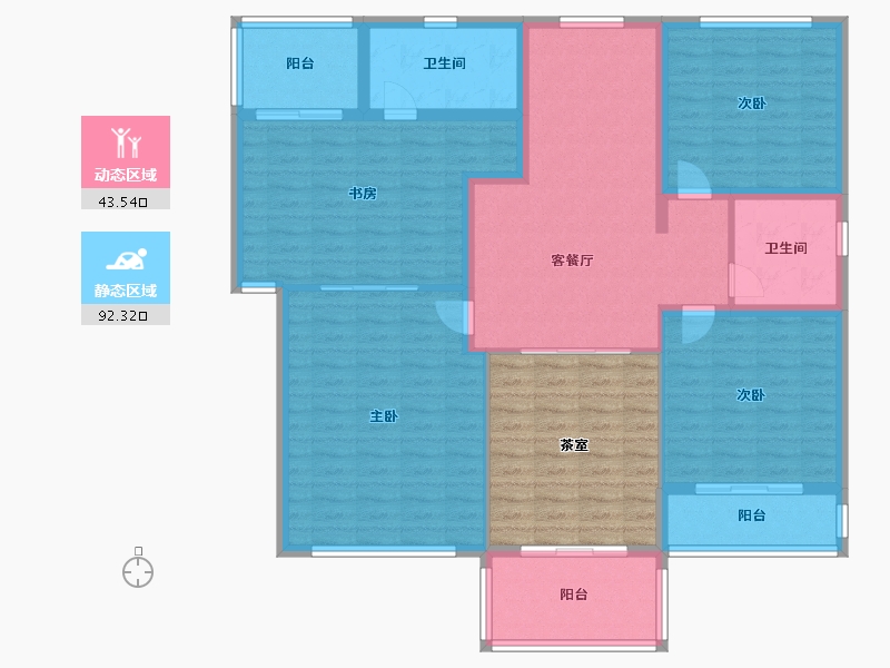 湖南省-郴州市-扬生大厦-138.00-户型库-动静分区