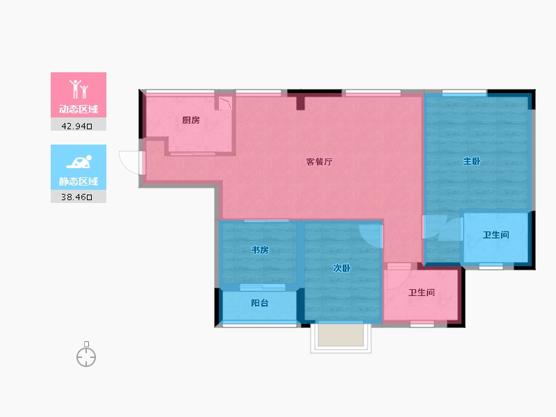 广东省-东莞市-海名轩-72.90-户型库-动静分区