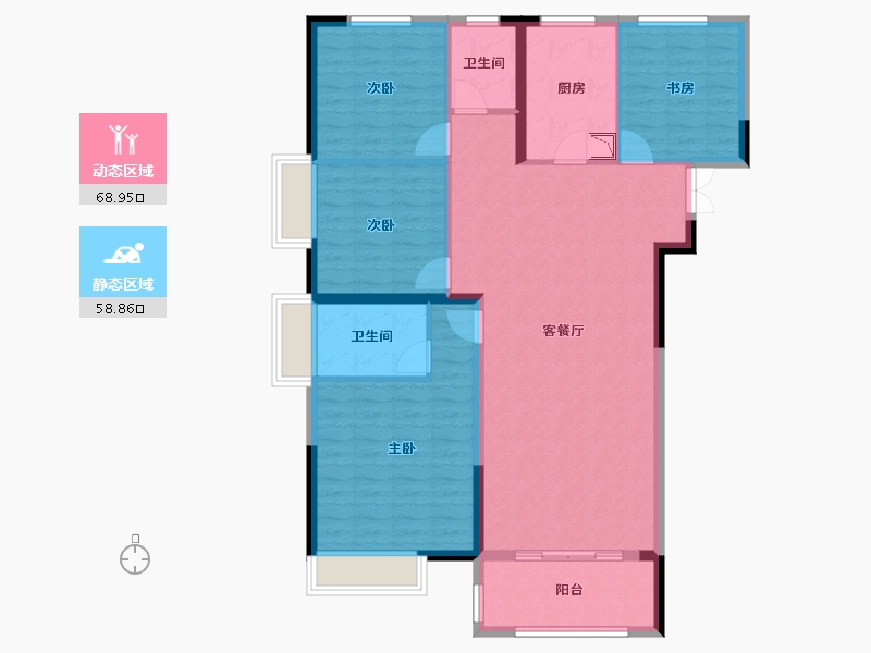 江苏省-连云港市-冠豪名苑-116.00-户型库-动静分区