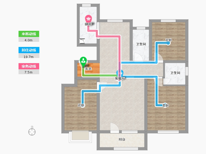 河北省-石家庄市-万德华府-92.51-户型库-动静线