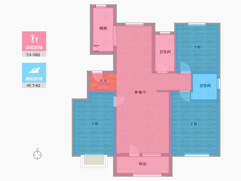 河北省-石家庄市-万德华府-92.51-户型库-动静分区