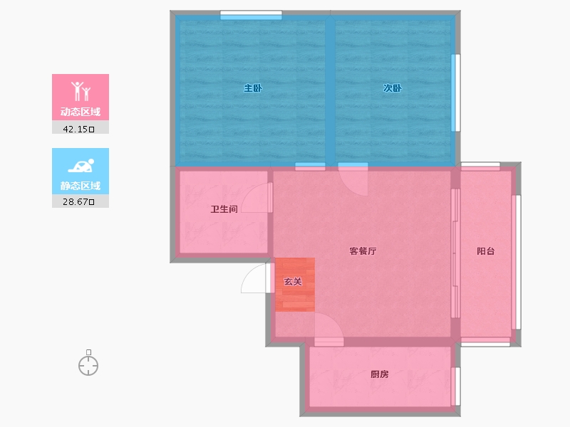 河北省-石家庄市-润江正定壹�院-63.20-户型库-动静分区