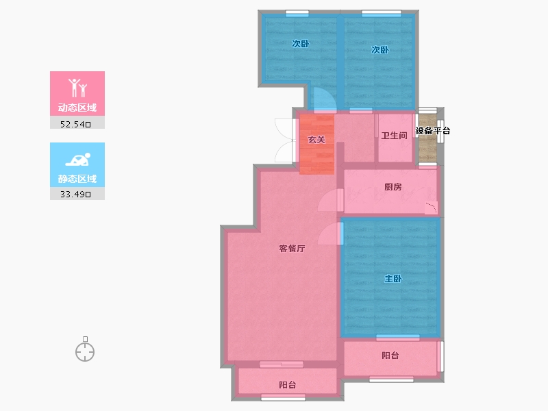 河北省-承德市-君御府-76.55-户型库-动静分区