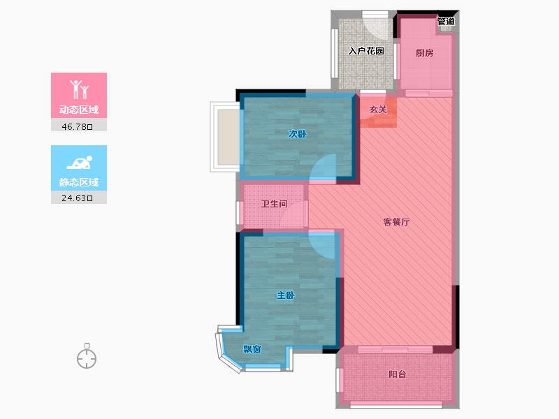 江西省-南昌市-众一富东广场-66.36-户型库-动静分区