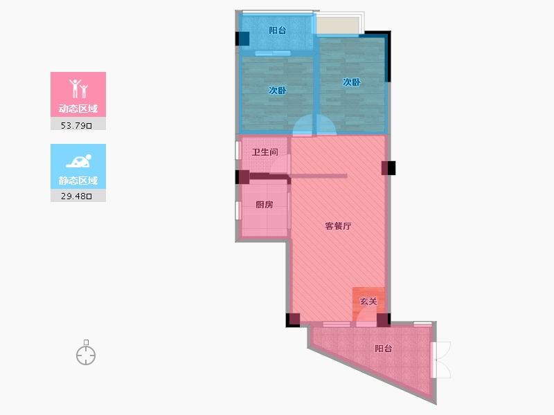 福建省-厦门市-长荣花园-72.87-户型库-动静分区