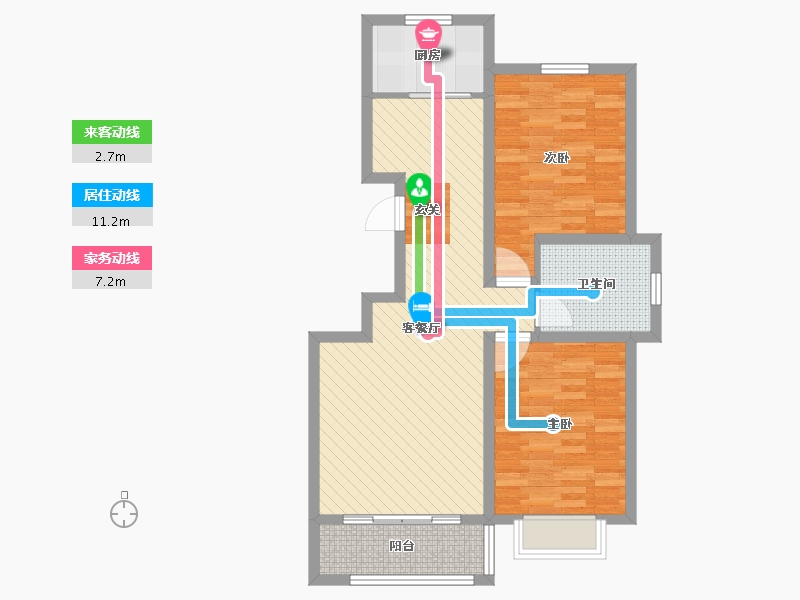 山西省-吕梁市-金辉盛世风情-76.17-户型库-动静线