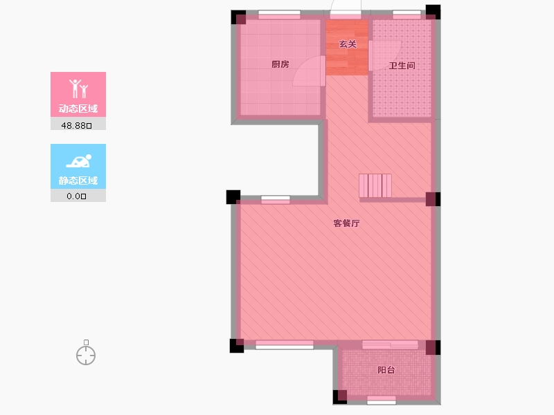 浙江省-嘉兴市-中梁秀湖壹号院-42.82-户型库-动静分区