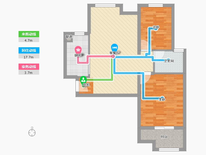 河南省-周口市-聚福小区-62.47-户型库-动静线