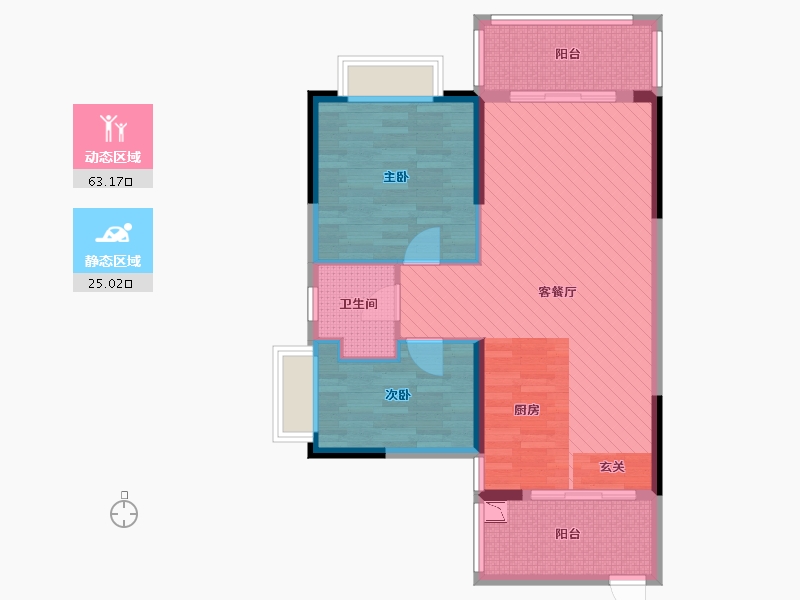 广东省-揭阳市-君和园-78.67-户型库-动静分区