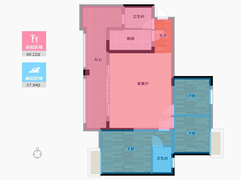 贵州省-黔南布依族苗族自治州-中科-90.92-户型库-动静分区