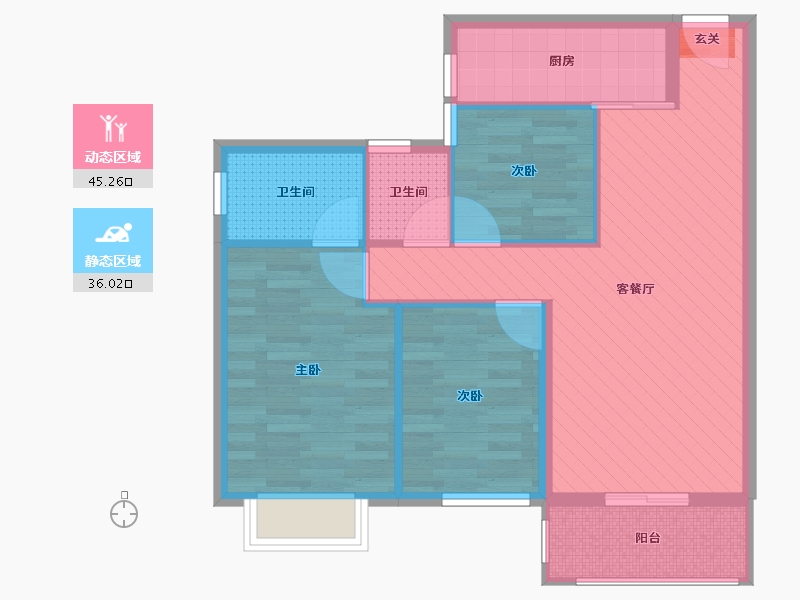 广西壮族自治区-南宁市-江宇世纪城-12号楼-72.00-户型库-动静分区