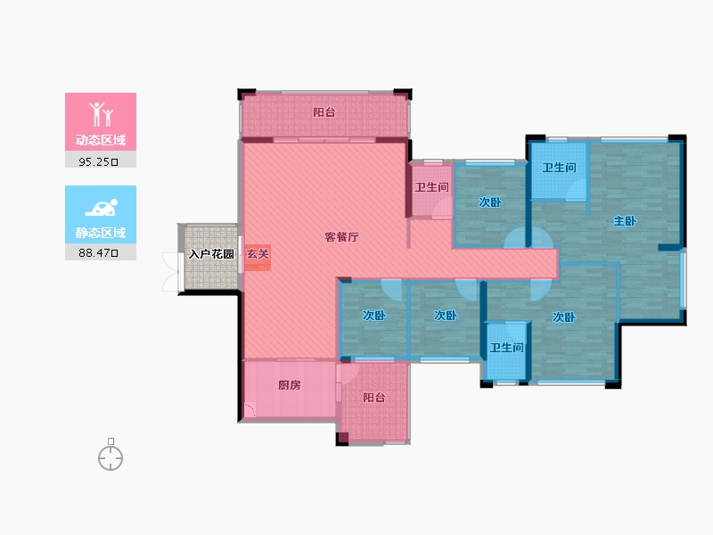 广西壮族自治区-百色市-鼎盛中央城-171.04-户型库-动静分区