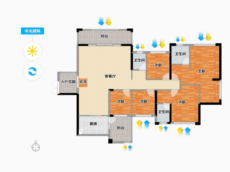 广西壮族自治区-百色市-鼎盛中央城-171.04-户型库-采光通风