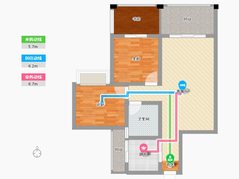 四川省-宜宾市-酒都一号-71.20-户型库-动静线