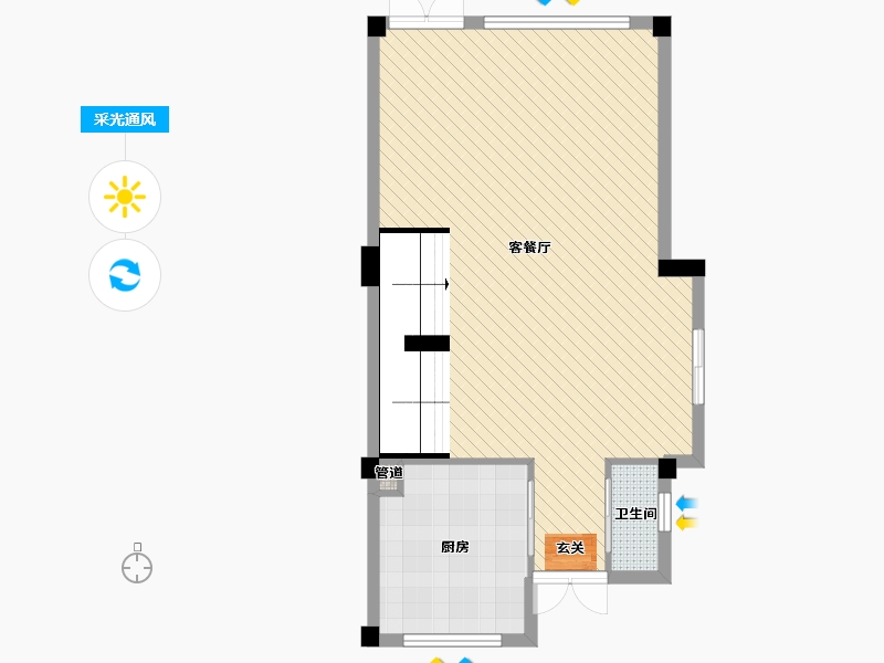 四川省-成都市-彩叠园-2期-69.91-户型库-采光通风