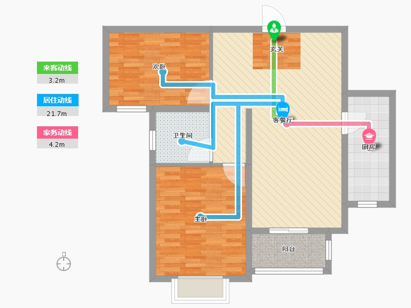 河北省-张家口市-银河湾-77.60-户型库-动静线