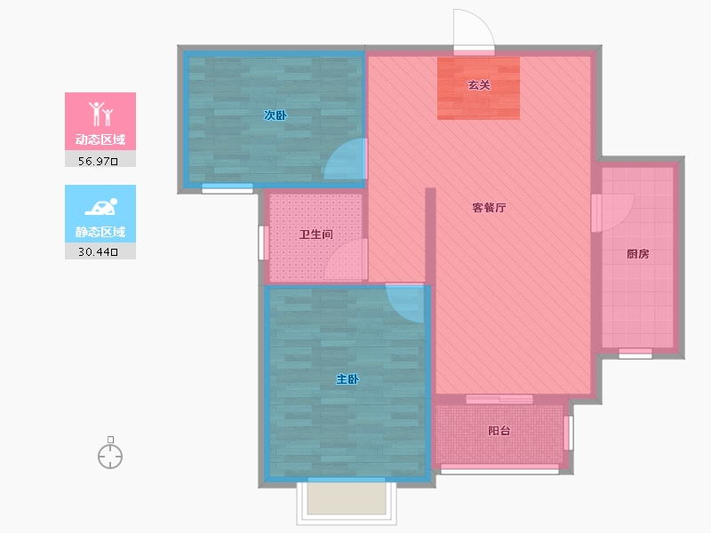 河北省-张家口市-银河湾-77.60-户型库-动静分区