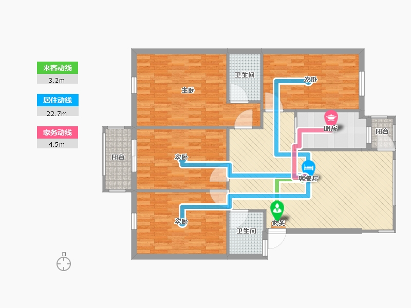 广东省-梅州市-千江花园-103.20-户型库-动静线