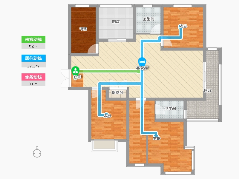 陕西省-西安市-曲江诸子阶-二期-127.34-户型库-动静线