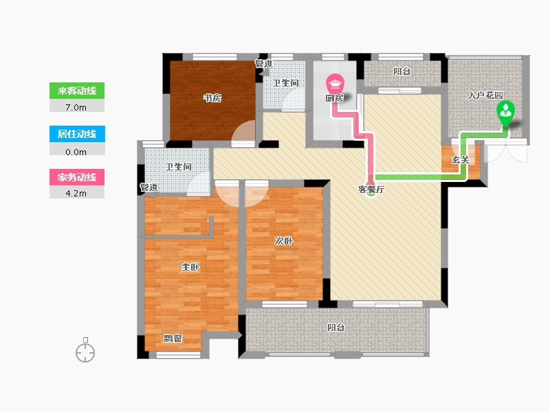 江西省-上饶市-兴旺名城-104.02-户型库-动静线