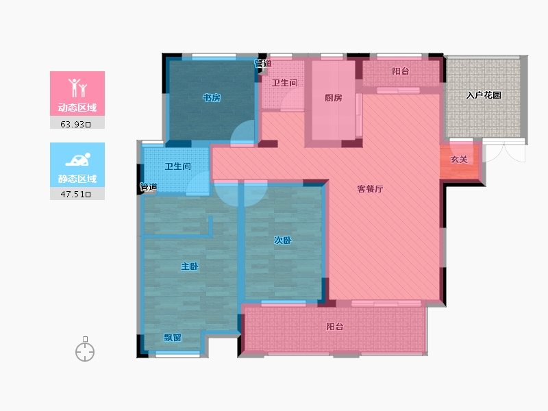 江西省-上饶市-兴旺名城-104.02-户型库-动静分区