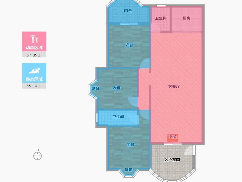 广东省-揭阳市-揭阳-112.16-户型库-动静分区