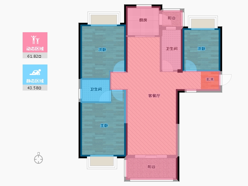 江西省-抚州市-东润学墅壹号-92.87-户型库-动静分区