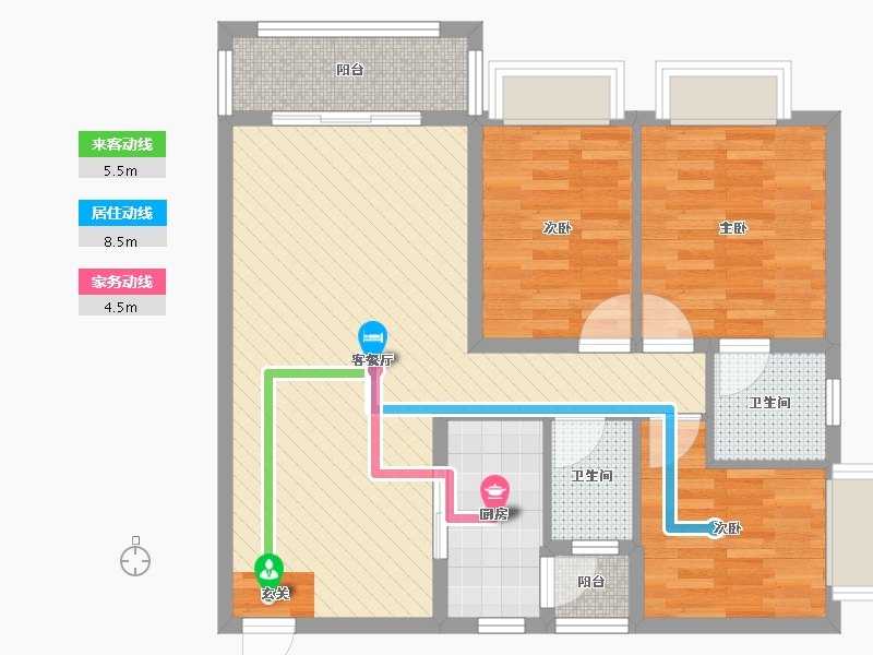 四川省-遂宁市-红旭铂玉城-81.33-户型库-动静线