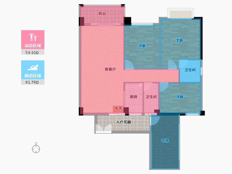 贵州省-黔南布依族苗族自治州-中央城-117.81-户型库-动静分区