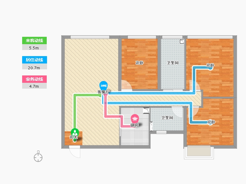 广东省-广州市-南华花园-97.66-户型库-动静线