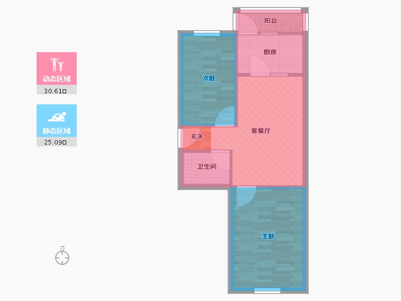 天津-天津市-川北里-49.25-户型库-动静分区