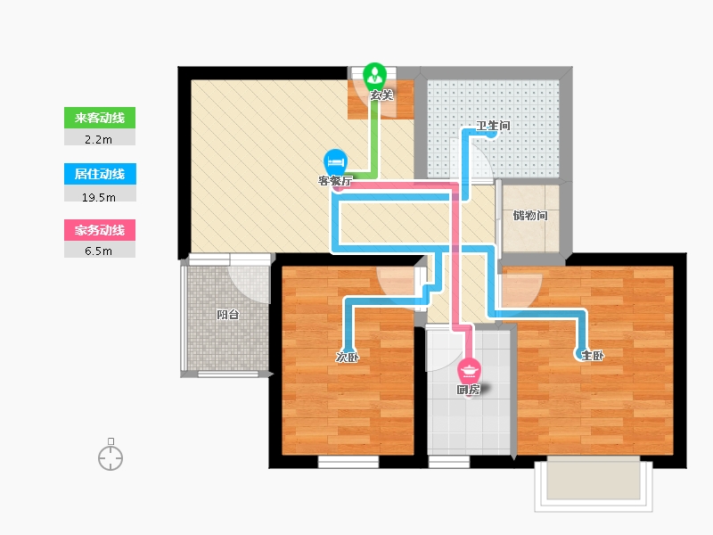 甘肃省-兰州市-东立开泰园-52.58-户型库-动静线