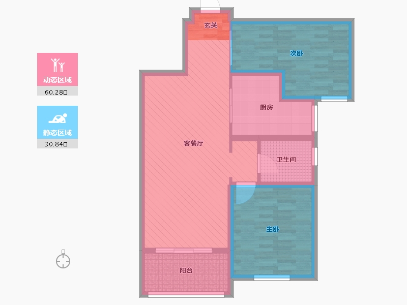 上海-上海市-新湖明珠城-80.34-户型库-动静分区